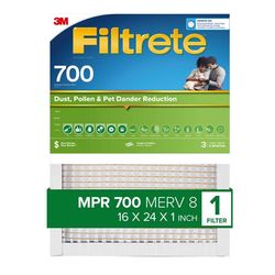 Filtrete 16 in. W X 24 in. H X 1 in. Polypropylene 700 MPR Pleated Air Filter 1 pk