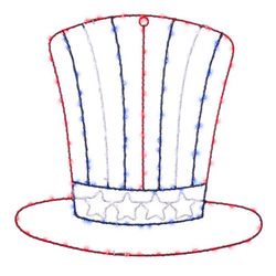 Celebrations Patriotic Silhouette Window Decor Metal 1 pk