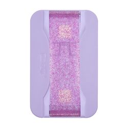 LoveHandle Purple Amethyst Glitter Cell Phone Grip For All Mobile Devices 0.31 ft. L