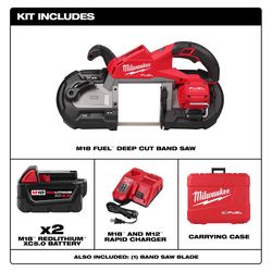 Milwaukee M18 FUEL Cordless Brushless Deep Cut Band Saw Kit (Battery & Charger)
