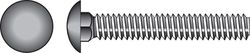 HILLMAN 5/16 in. X 5 in. L Hot Dipped Galvanized Steel Carriage Bolt 50 pk