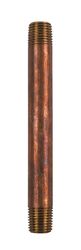 JMF Company 1/4 in. MPT Brass Nipple 4-1/2 in. L