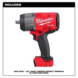 Milwaukee M18 FUEL 1/2 in. Cordless Brushless Impact Wrench Tool Only