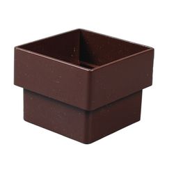 Amerimax 2.6 in. H X 2 in. W X 2 in. L Brown Vinyl Contemporary Downspout Connector