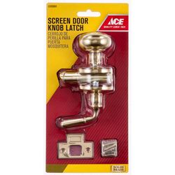Ace Bright Brass Brass Screen Storm Door Latch 1 pk