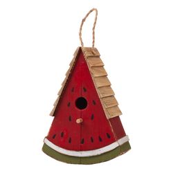 Glitzhome 11 in. H X 4.25 in. W X 7.75 in. L Wood Bird House