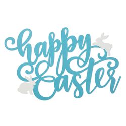 Glitzhome Happy Easter Hanging Sign Metal 1 each