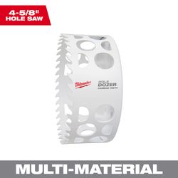 Milwaukee Hole Dozer 4-5/8 in. Carbide Tipped 5.938 in. L X 5/8 in. D Hole Saw