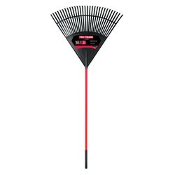 Truper Tru-Tough 71.5 in. 30 Tine Poly Leaf Rake Fiberglass Handle