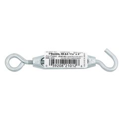 Hampton Zinc-Plated Aluminum/Steel 0.154 in. D Turnbuckle 70 lb 4 in. L