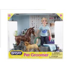 Breyer Pet Groomer Toy Set Plastic 9 pc