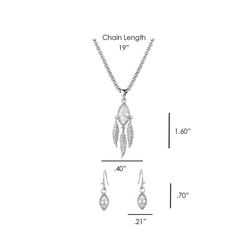 Montana Silversmiths Women's Catching Light CZ Clear/Silver Jewelry Sets