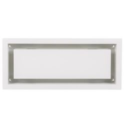 Fittes Aria Vent 4 in. H X 10 in. W Satin White ABS Plastic Vent Cover
