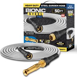 Bionic Steel Pro 5/8 in. D X 50 ft. L Heavy Duty Commercial Grade Garden Hose