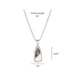Montana Silversmiths Women's Shadowed Pines TQ Necklace
