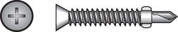 HILLMAN No. 12 Ga. X 2 in. L Phillips Flat Head Sheet Metal Screws 1 pk