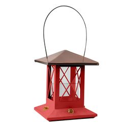 Woodlink Modern Farmhouse Hummingbird 26 oz Metal Lantern Nectar Bird Feeder