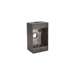 Bell Old Work 18.3 cu in Rectangle Aluminum 1 gang Weatherproof Box Bronze