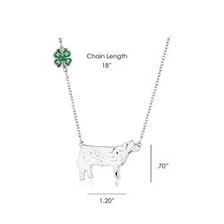Montana Silversmiths Women's 4H Steer Showman Necklace