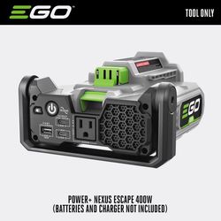 EGO Power+ Nexus Escape 400 W Portable Sine Wave Inverter