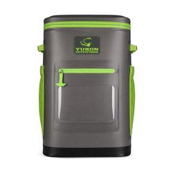 Yukon Outfitters Charcoal/Green 30 cans Backpack Cooler