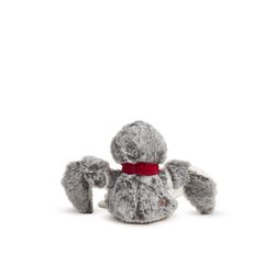 HuggleHounds Knottie For Dog Gray/White Plush Ollie Owl Dog Toy Small 1 pk