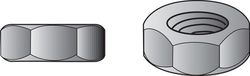 Hillman 1 in. Zinc-Plated Steel USS Hex Nut 10 pk