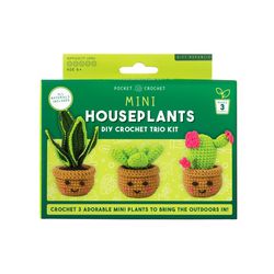 Gift Republic Mini Houseplants DIY Crochet Kit 1 pk