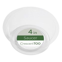 Crescent Garden 1.5 in. H X 4 in. D Polyethylene Plant Saucer Clear