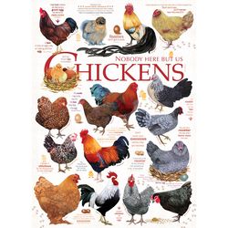 Cobble Hill Chickens Jigsaw Puzzle 1000 pc