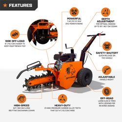 DK2 By Marlon OPT118-V2 18 in. OHV 212 cc Trencher