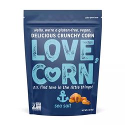 Love Corn Sea Salt Crunchin Corn 4 oz Bagged