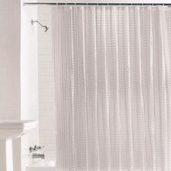 Zenna Home 72 in. H X 70 in. W Clear Shower Curtain Liner PEVA