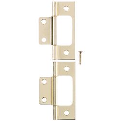 Ace 2.75 in. W X 3 in. L Bright Brass Brass Non-Mortise Hinge 2 pk