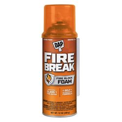 Touch 'n Foam Fire Break Orange Polyurethane Foam Sealant 12 oz