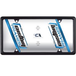 Custom Accessories Black Metal License Plate Frame