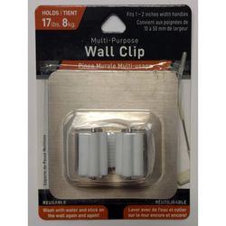 Jacent Silver/White Plastic/Steel Multipurpose Hook 17 lb. cap. 1 pk