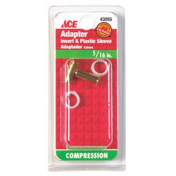 Ace 5/16 in. Compression Brass Insert and Sleeve