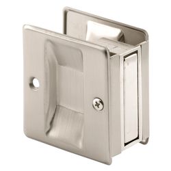 Prime-Line 2.5 in. L Satin Nickel Silver Brass Pocket Door Pull