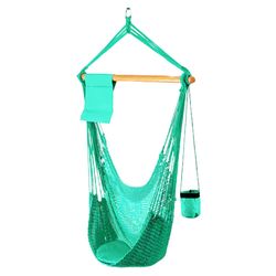 SoCo Swings Swings 48 in. L 1 person Teal High Tide Hammock Swing