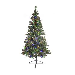 Holiday Bright Lights 1-2 Tree 7 ft. Full LED 400 ct Winchester Pine Color Changing Christmas Tree