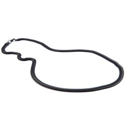 Mad Man Mens Zane Black Necklace Stainless Steel