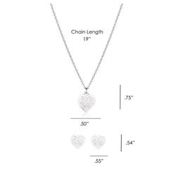 Montana Silversmiths Women's Single Heart Heart Silver Jewelry Sets