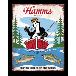 Desperate Enterprises Hamms 16 in. H X 12.5 in. L Tin Sign