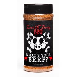 Loot N' Booty What's Your Beef BBQ Rub 14 oz