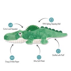 Pet Shop by Fringe Studio For Dog Multicolored Plush Ready To Croc Dog Toy
