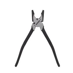 Maasdam 10 in. Forged Steel Round Nose Pliers