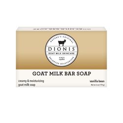 Dionis Goat Milk Skincare Vanilla Bean Scent Soap Bar 6 oz 1 pk