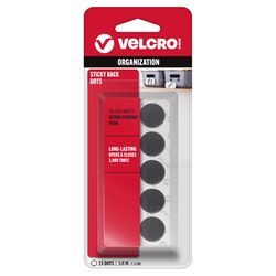 VELCRO Brand Sticky Back Small Nylon Hook and Loop Fastener 5/8 in. L 15 pk