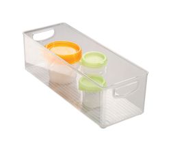 iDesign 0.28 Clear Storage Bin 6 in. H X 5 in. W X 16 in. D Stackable